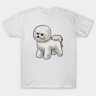 Dog - Bichon Frise - White and Buff Show Cut T-Shirt